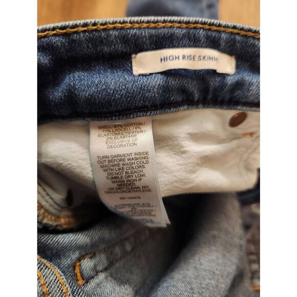 Vineyard Vines High-Rise Skinny denim jeans women's 33x27 med wash whale - Picture 3 of 9